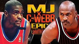 MJ Takes Over In a Thriller vs Young Chris Webber x The Bullets | MJ With 39 Pts, C-Webb With 33 🔥