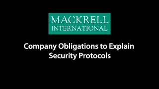 Celebrity Company Obligations to Explain Security Protocols Wealth