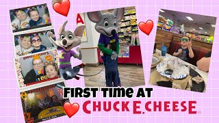 My toddler first time at Chuck E. Cheese 🥰 #ChuckE.Cheese ￼￼#toddlers #familytime