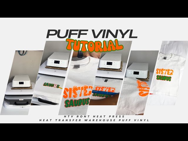 Testing Out Heat Transfer Warehouse Puff Vinyl + Using HTV Ront 15