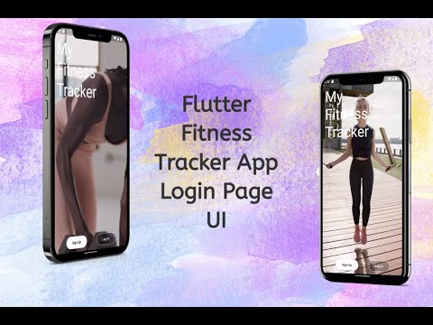 Fitness App Tracker LogIn UI Design