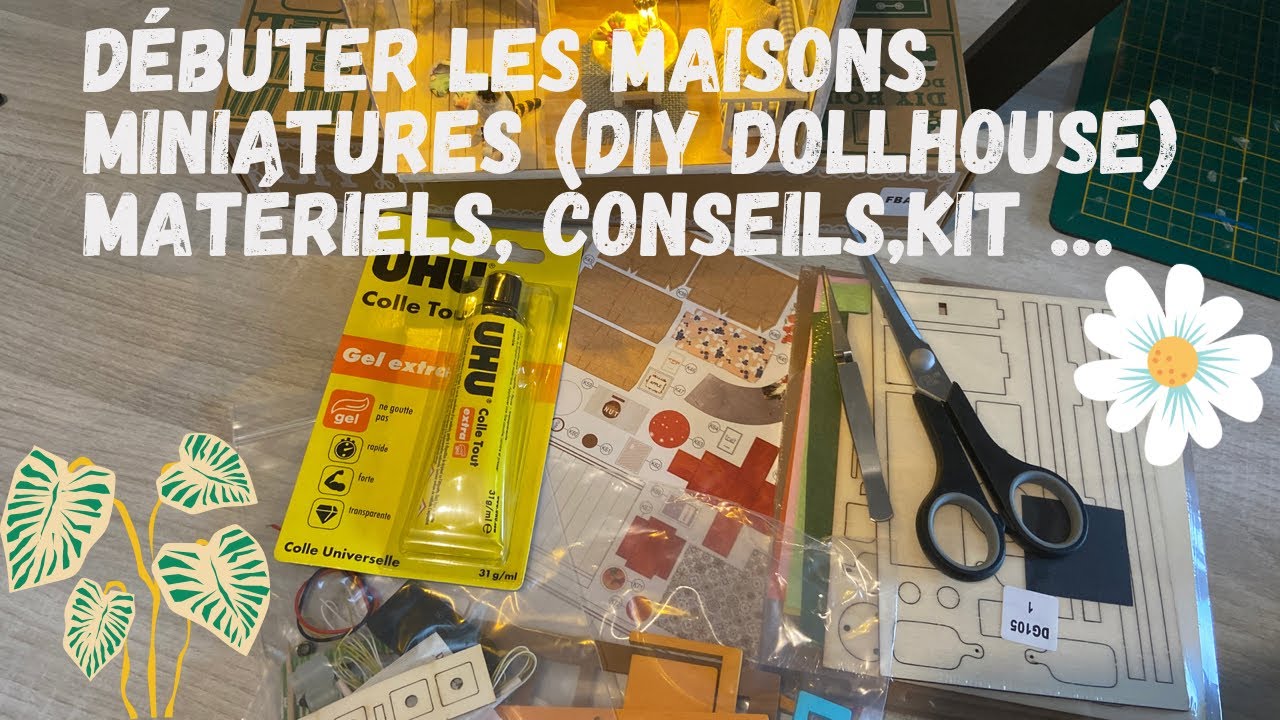 Cuteefun Maquette Maison Miniature pour Débutants à Construire, DIY