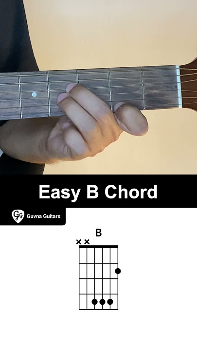 How To Play An Easy B Chord On Guitar - Guvna Guitars