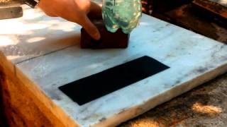 How to flatten a sharpening stone in 1 minute
