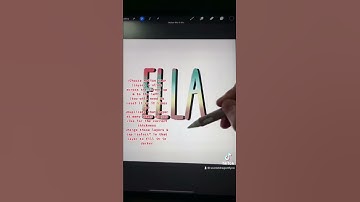 Lazy Girl Procreate Tips: 3D Text