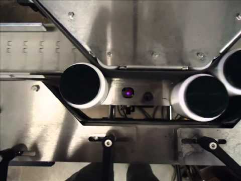 CIJ Inkjet Printer Coding the Bottom of Plastic Containers
