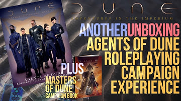 Agents of Dune Roleplaying Campaign Experience by Modiphius UNBOXING Plus Masters of Dune Campaign