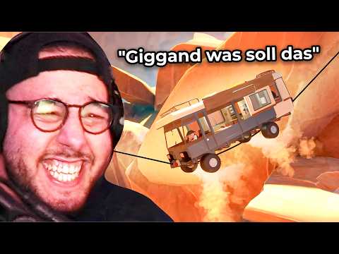Wir fahren mit einem Wohnwagen durch eine Schlucht (dumme Idee)
