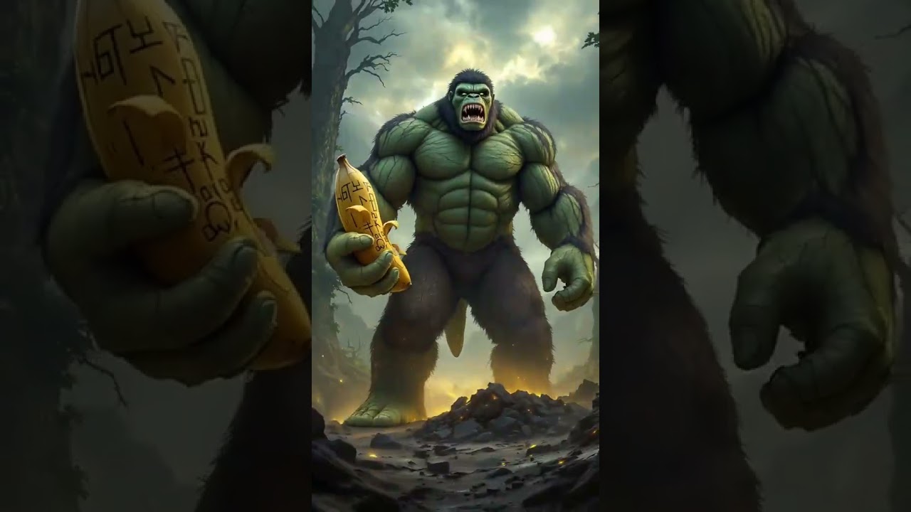 Hulk transformation in monkey ai fusion 