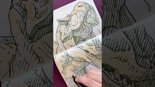 #Drawing a #TyrannosaurusRex using the #Sketchar ar app on iOS. #ar #metaquest #ardrawing #art