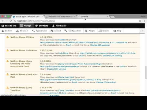 Webform Help: Installing the Module
