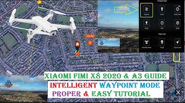 Watch the Best Tutorial Lesson to Fly Xiaomi Fimi x8 2020 Drone with Intelligent Waypoint Mode Easy