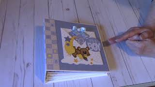 Saturday Morning Makes:  Baby Boy Mini Album - SOLD  #satmornmakes