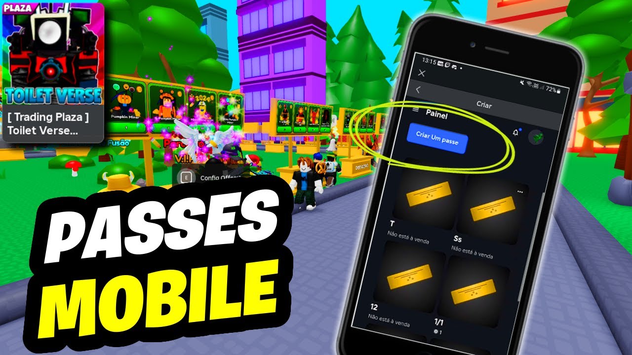 Como Criar Passes do Roblox no Mobile para Toilet Verse e Please Donate ...