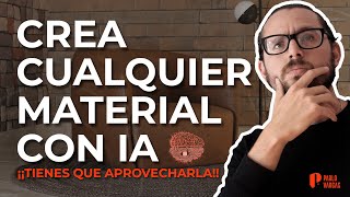 😱 ¡DE TEXTO A MATERIAL PBR CON UN CLIC! 🧠 No me lo creo, otra IA para arquitectos