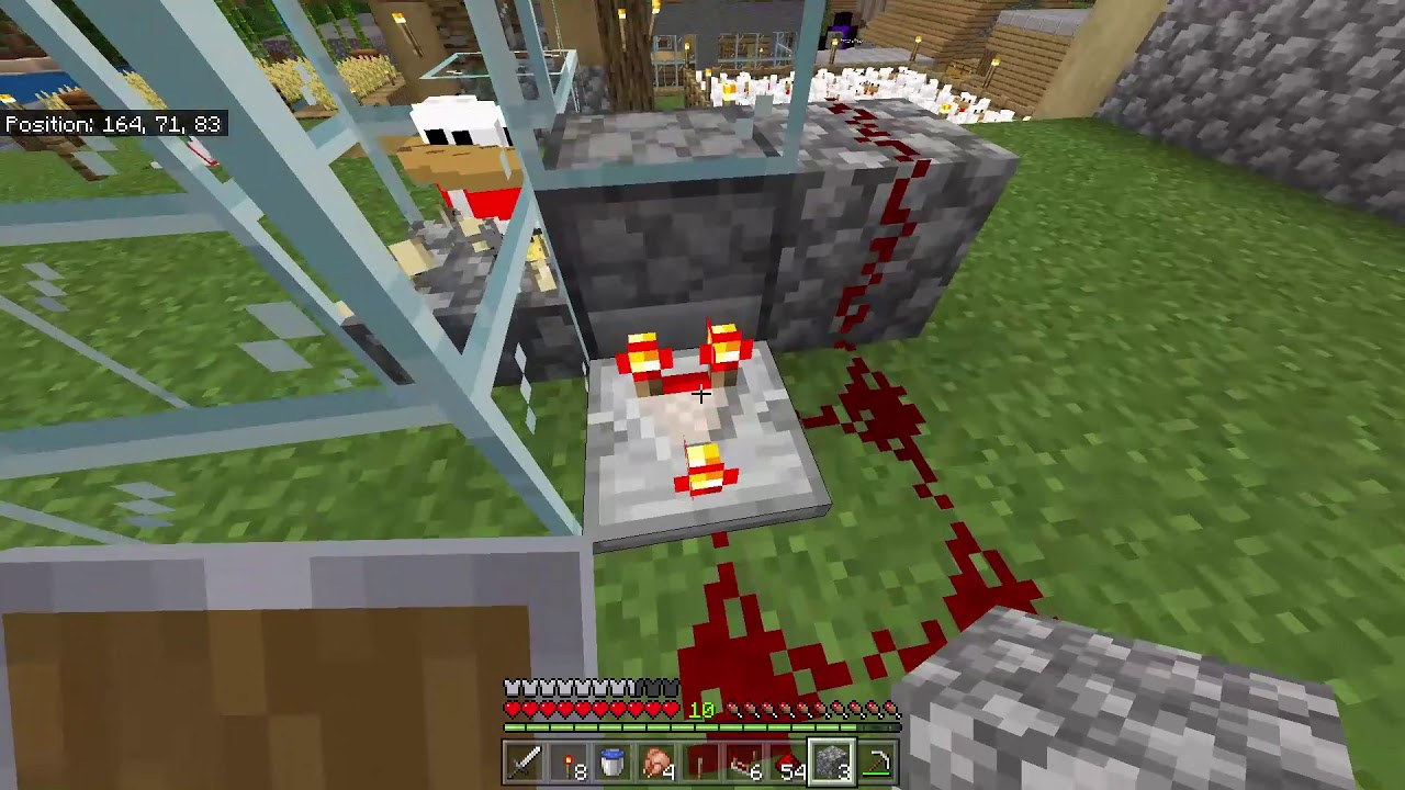 Minecraft Let's Play 36 Making Tree Farm Better and Fixing Auto Chicken