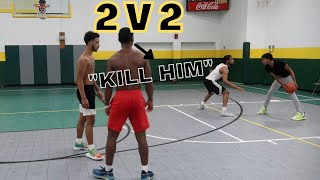 HEATED 2V2 After Working Out! A LOT OF TRASH TALKING!!!