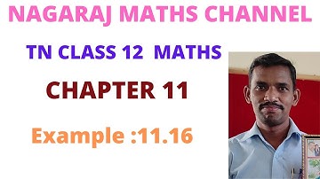 Example:11.16|| TN CLASS 12 MATHS||CHAPTER 11