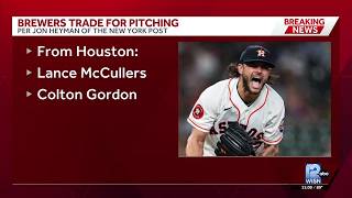 Report: Milwaukee Brewers trade for two starting pitchers