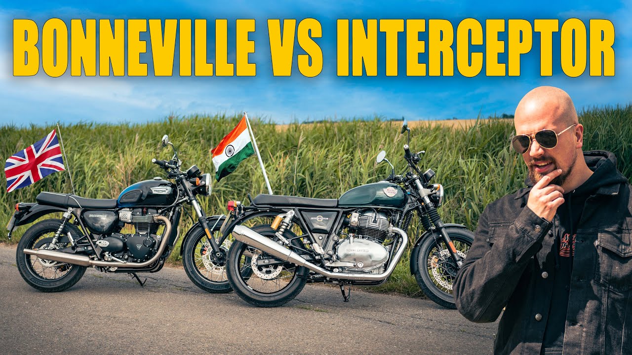 Royal Enfield Interceptor против Triumph T100: победитель...
