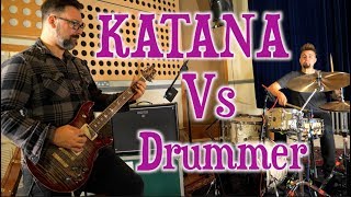 Video thumbnail of "Katana Vs Drummer Challenge"