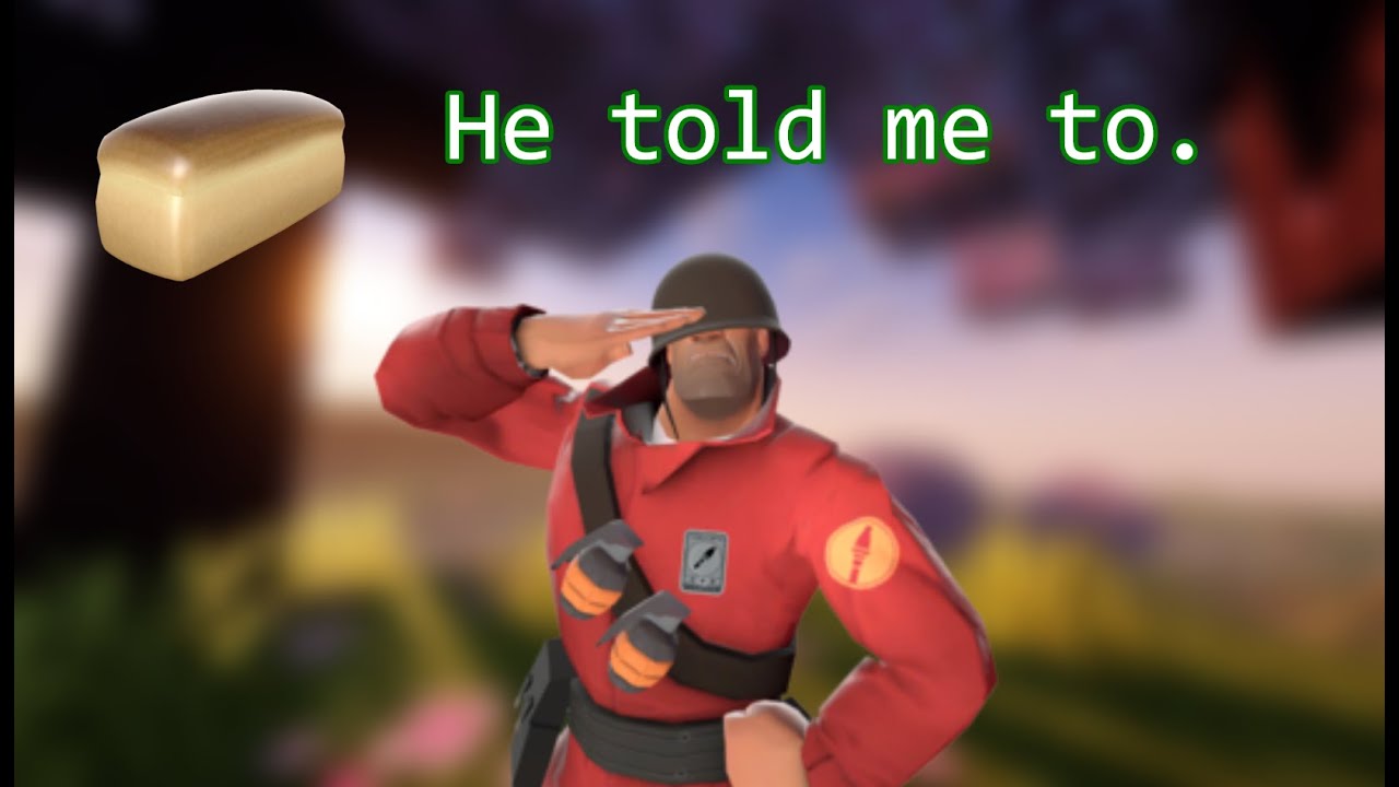 Teloporting Bread Teleporting Bread in Minecraft Because of Soldier TF2 - YouTube