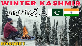 KASHMIR Road Trip in WINTER | First Snowfall in Arang Kel Kashmir | EP.1 | Ammar Biker