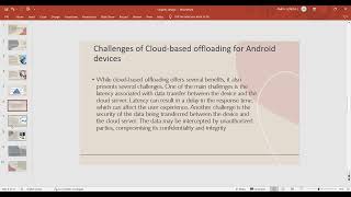 Cloud based offloading for android devices