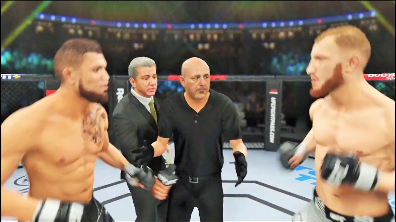 Gerald Meerschaert vs Joe Pyfer Full Fight - UFC 4 Simulation