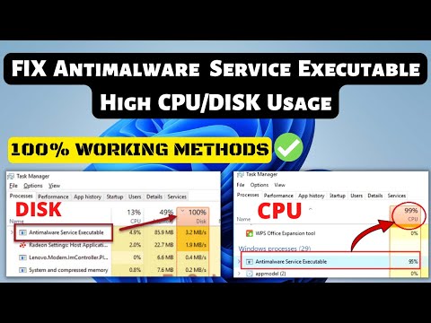 FIX: Antimalware Service Executable High CPU, RAM & DISK USAGE On Windows 11/10
