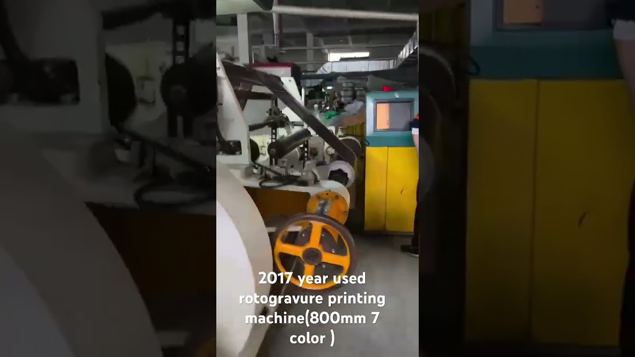 2017 years used rotogravure printing machine ( 800mm 7 color )
