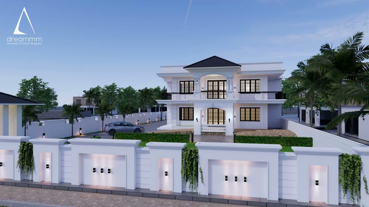 Elegant White Villa Exterior