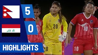 Nepal Vs Iraq Extended Highlights | Waff Women's Championship 2024