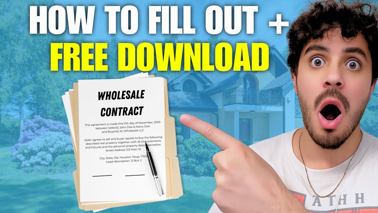 How to Properly Fill Out a Real Estate Wholesale Contract (Full Example + Free Download)