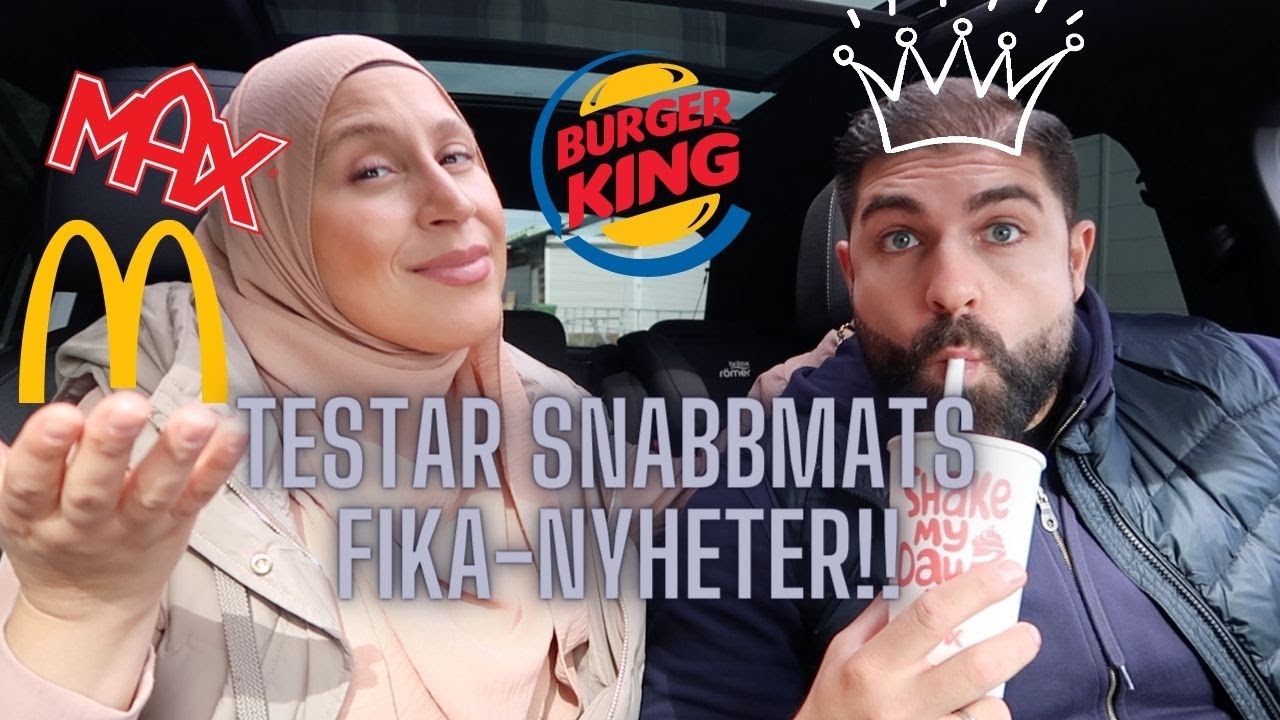 TESTAR SNABBMATS NYHETER - FIKA EDITION!!