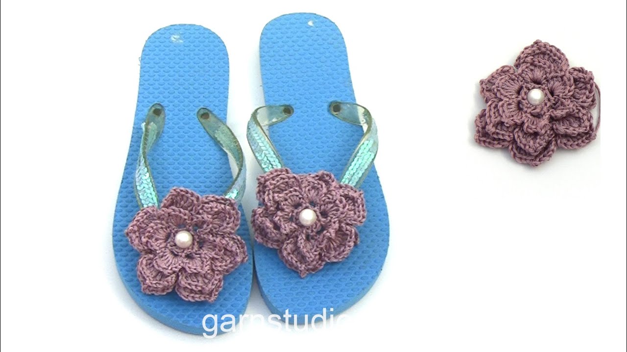 Stor blomst til sandaler (Tutorial