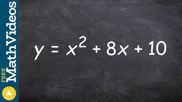 Learn how to graph in vertex form by converting using completing the square, y=x^2+8x+10