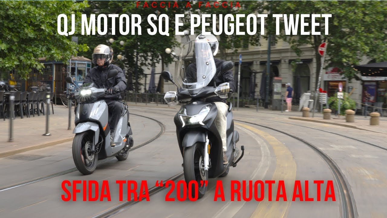 Scooter 200 a ruote alte: QJ Motor SQ vs Peugeot Tweet