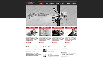 Security Responsive Website Template - 44001
