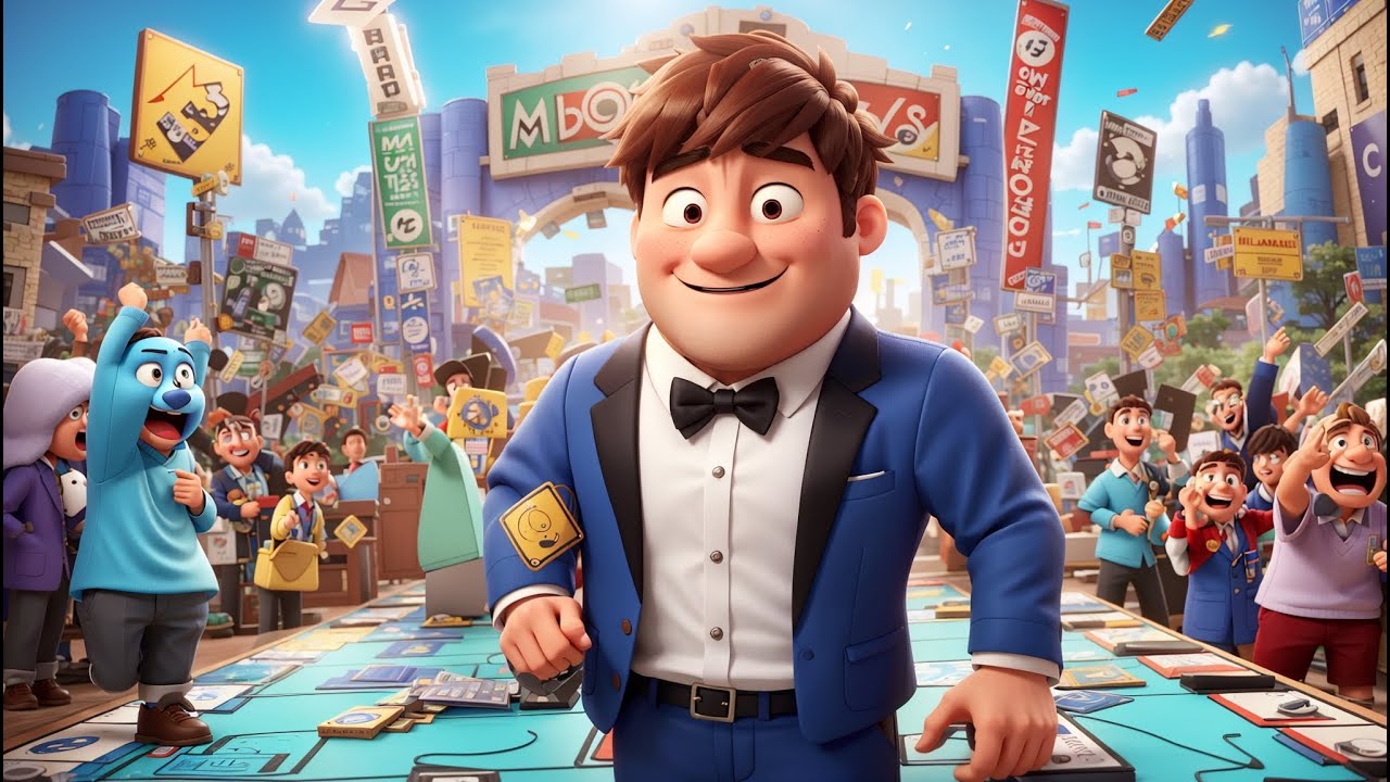 Mr. Beast Constructing a Giant Game of Monopoly in Real Life || Mr. Beast's Cartoon