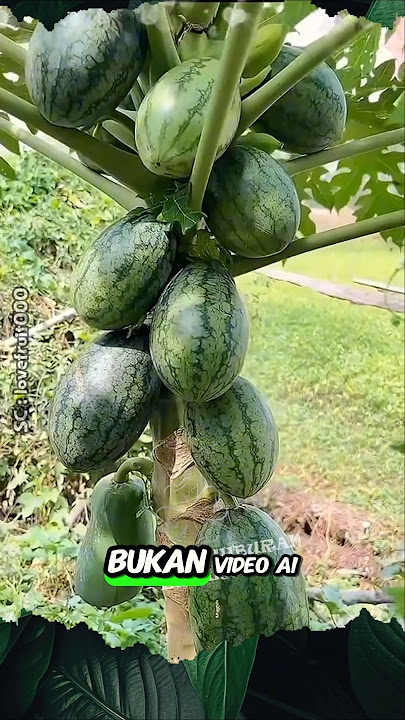 Papaya Can Bear Watermelon Fruit #shorts #harvest #fruit #watermelon