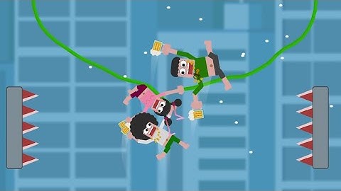 Fall Boys: Rope Rescue - All Levels Gameplay Android, iOS