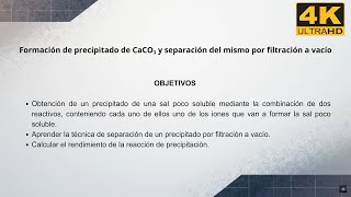 Formación De Precipitado De Carbonato De Calcio Y Separación Del Mismo Por Filtración A Vacío
