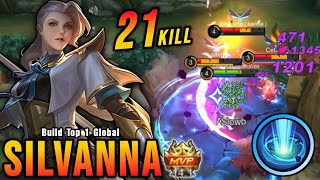 21 Kills!! Silvanna Best Build and Emblem - Build Top 1 Global Silvanna ~ MLBB