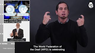 WFD celebrating International Week of Deaf People