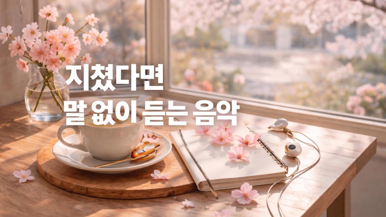 지쳤다면 말 없이 듣는 음악l포근한 봄 감성 가득한 카페음악 | 하루를 따뜻하게 시작하는 음악 모음ㅣ☕ 그냥 조용히 틀어놓으세요 ✨ 카페에서 듣기 좋은 음악