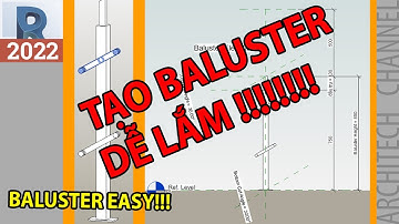 Revit 2022 Cách cơ bản tạo Baluster Family cho lan can kính