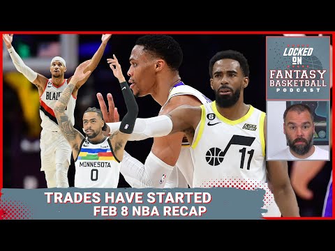 Westbrook/Russell/Conley/Hart All Traded | NBA Fantasy Basketball Recap February 8th