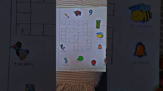 fill up the crossword using picture clues #worksheet #crossword #picture #clues #fillup #shortsfeed