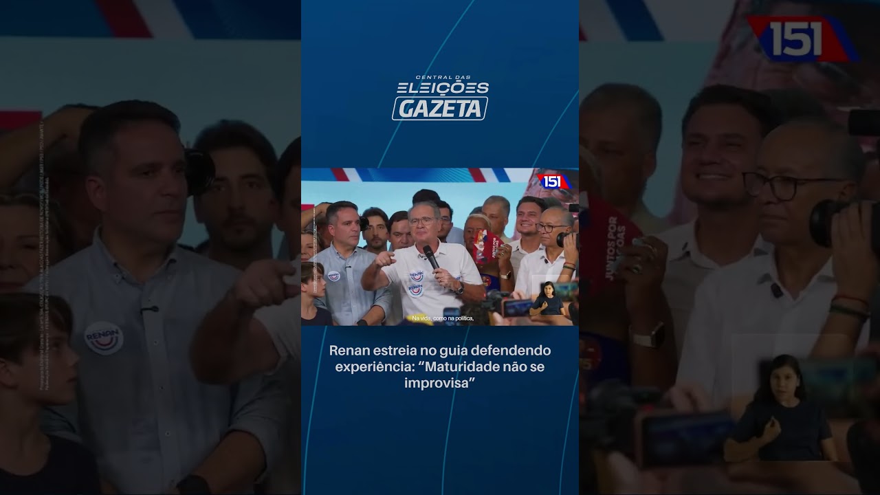 Renan estreia no guia defendendo experiência: “Maturidade não se improvisa”